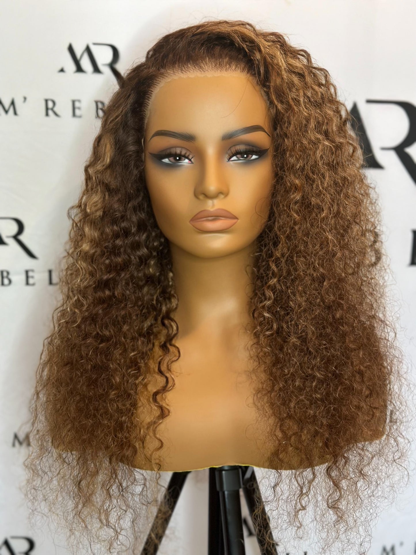 Wig Diva deep wave lace frontal 13x4 with higlights