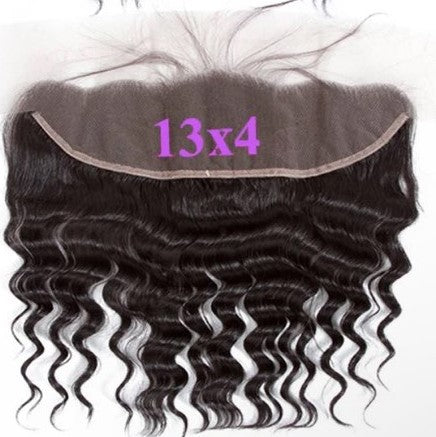 malaysian loose deep wave bundles with Frontal 13x4
