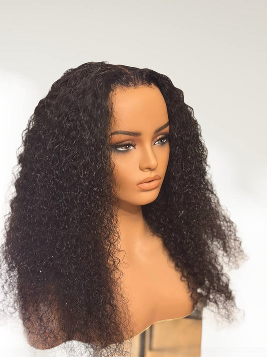 Wig charisma deep wave glueless Humain hair wig 5x5 Closure