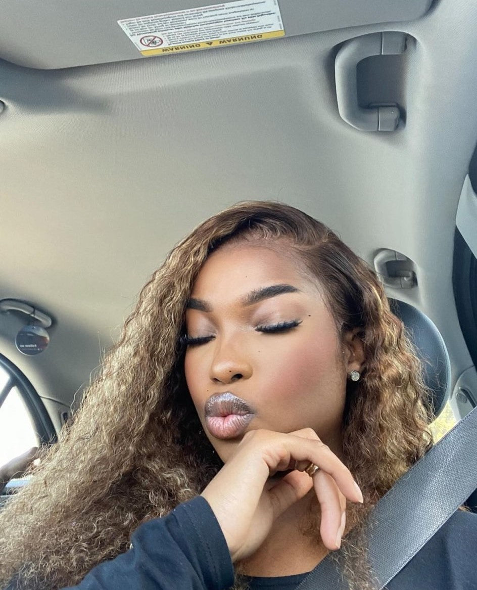Wig Diva glueless 7x5 Closure brown with highlights