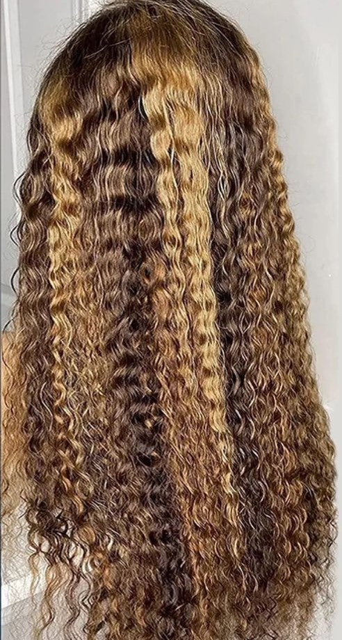 Wig Diva glueless 7x5 Closure brown with highlights